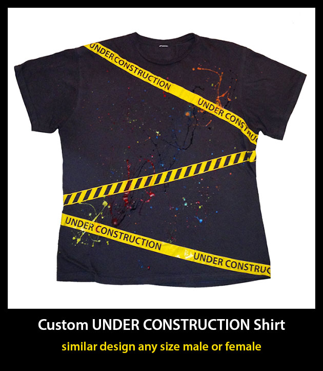 custom under construction shirt