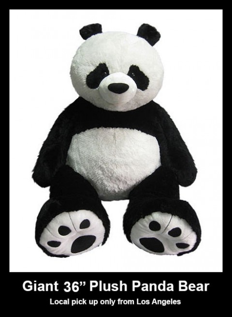 Giant 36″ Plush Panda Bear for Auction – Closed