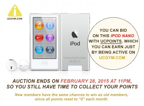 IPod Nano for Auction – Ends on February 28, 2015