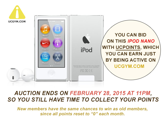 IPod Nano for Auction - Ends on February 28, 2015