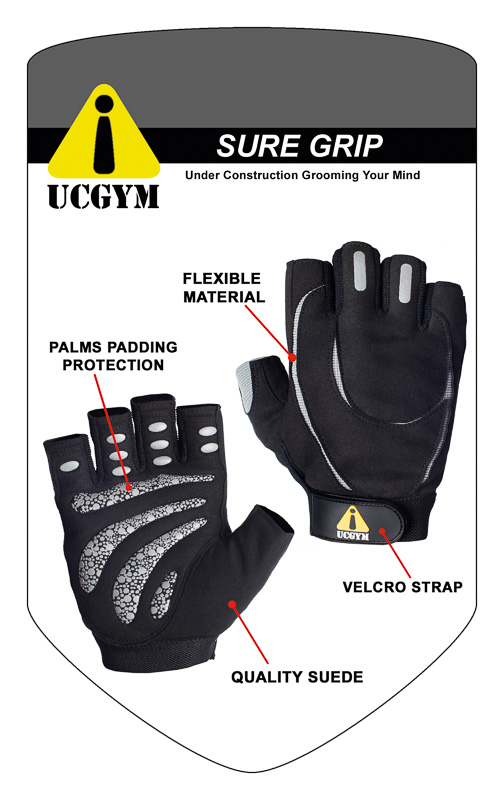 UCGYM Sure Grip Fitness Gloves