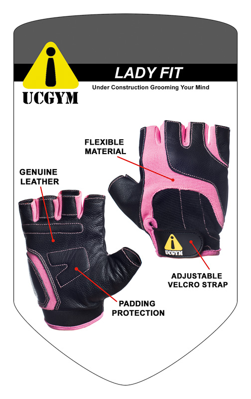 Leather Women gloves for lifting, gym, crossfit, biking