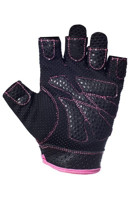 Ladies Gel Gloves Fitness Gym Wear Weight Lifting Training Cycling Pink/Black 