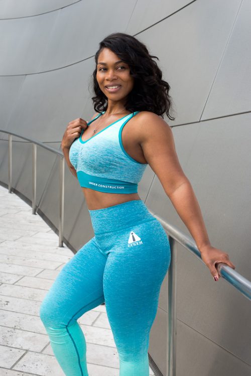 Ucgym fitness workout set yoga pants and sports bra
