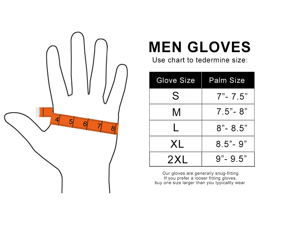 Men Workout Gloves Size