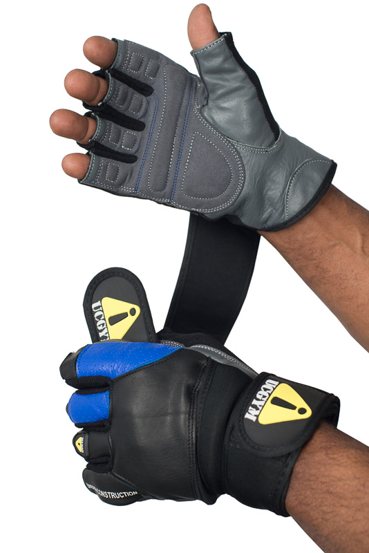 UCgym blue workout gloves