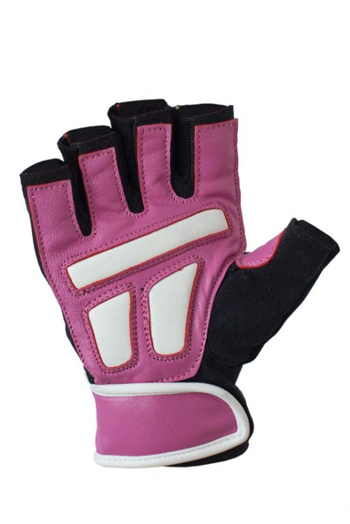 Ucgym women pink leather workout gloves